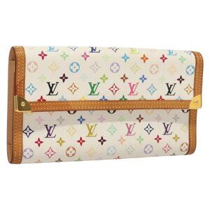 LOUIS VUITTON Multicolor Porte Tresor International Wallet M92659 Auth ki5860